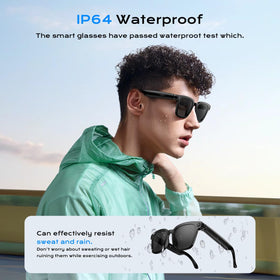 XO Simple Glasses offer IP64 protection against dust and splashes during outdoor use.