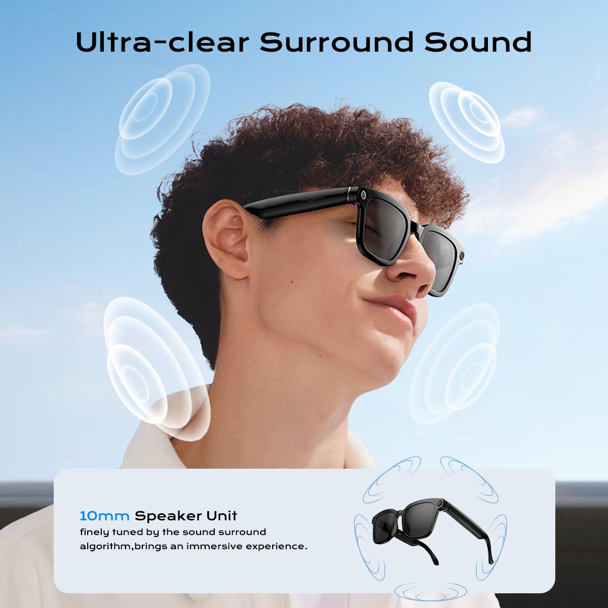 XO Simple Glasses come with a compact storage case for safe portability.