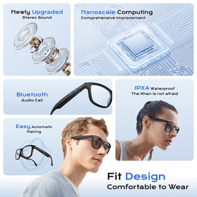 XO Simple is Beauty open-ear audio glasses deliver clear sound while staying aware of surroundings