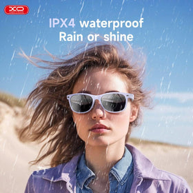 XO Smart Bluetooth glasses magnetic charging for easy recharging.