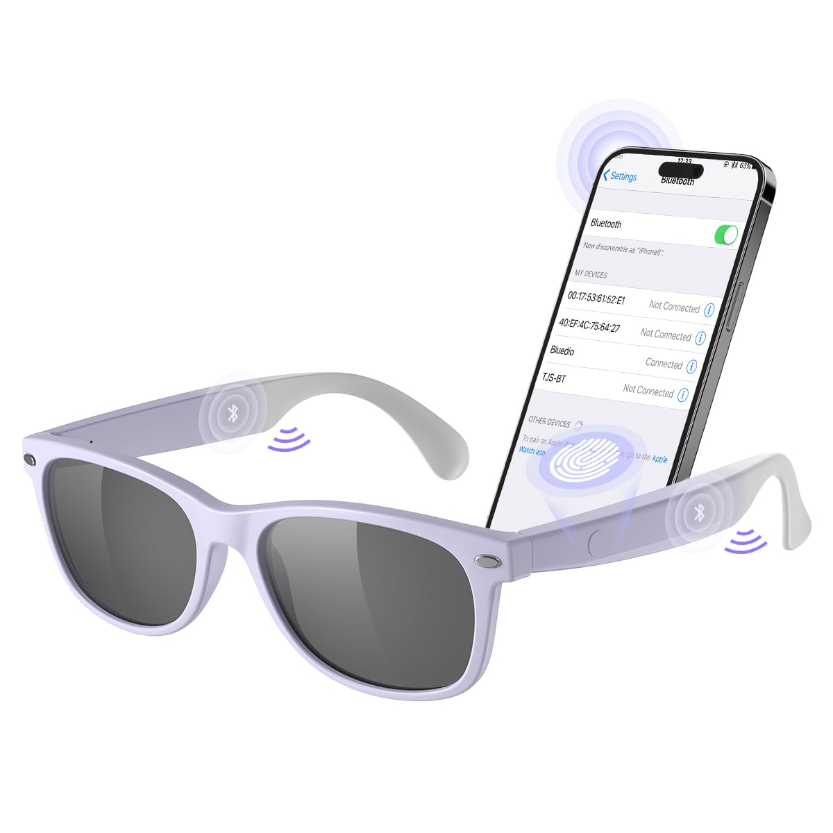 XO Smart Bluetooth glasses open-ear speakers for music on the go and awareness of surroundings.