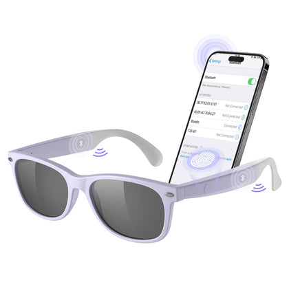XO Smart Bluetooth glasses open-ear speakers for music on the go and awareness of surroundings.