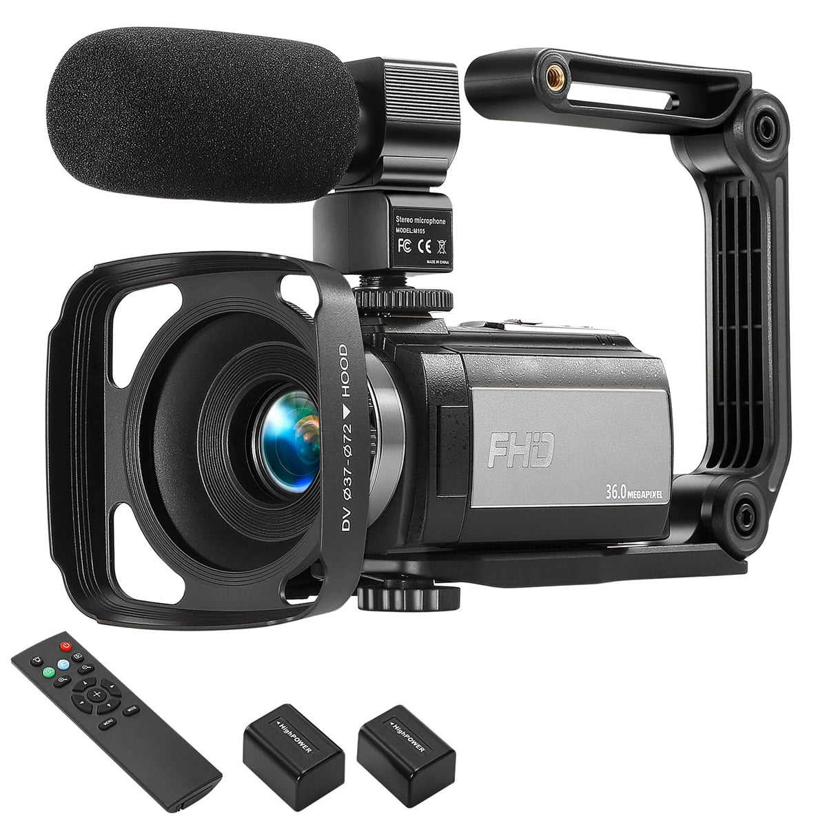Xoieod camcorder front view highlighting portable design for quick vlogging