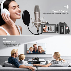 Xoieod camcorder external microphone improves audio quality during shoots