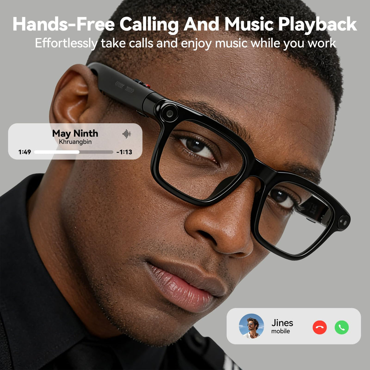 XOOMEER AI glasses activate AI assistant for quick hands-free help