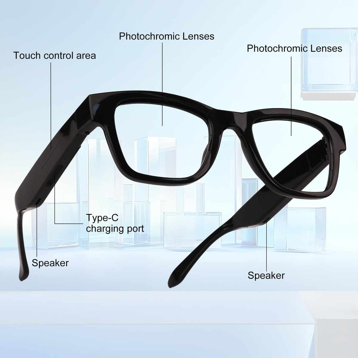 XOOMEER AI Glasses designed for daily wear with smart features.