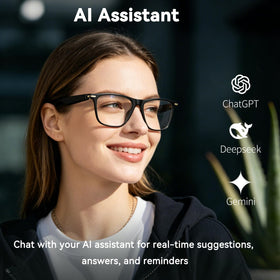 XOOMEER AI Smart Glasses photochromic lenses adapt to light for comfort.