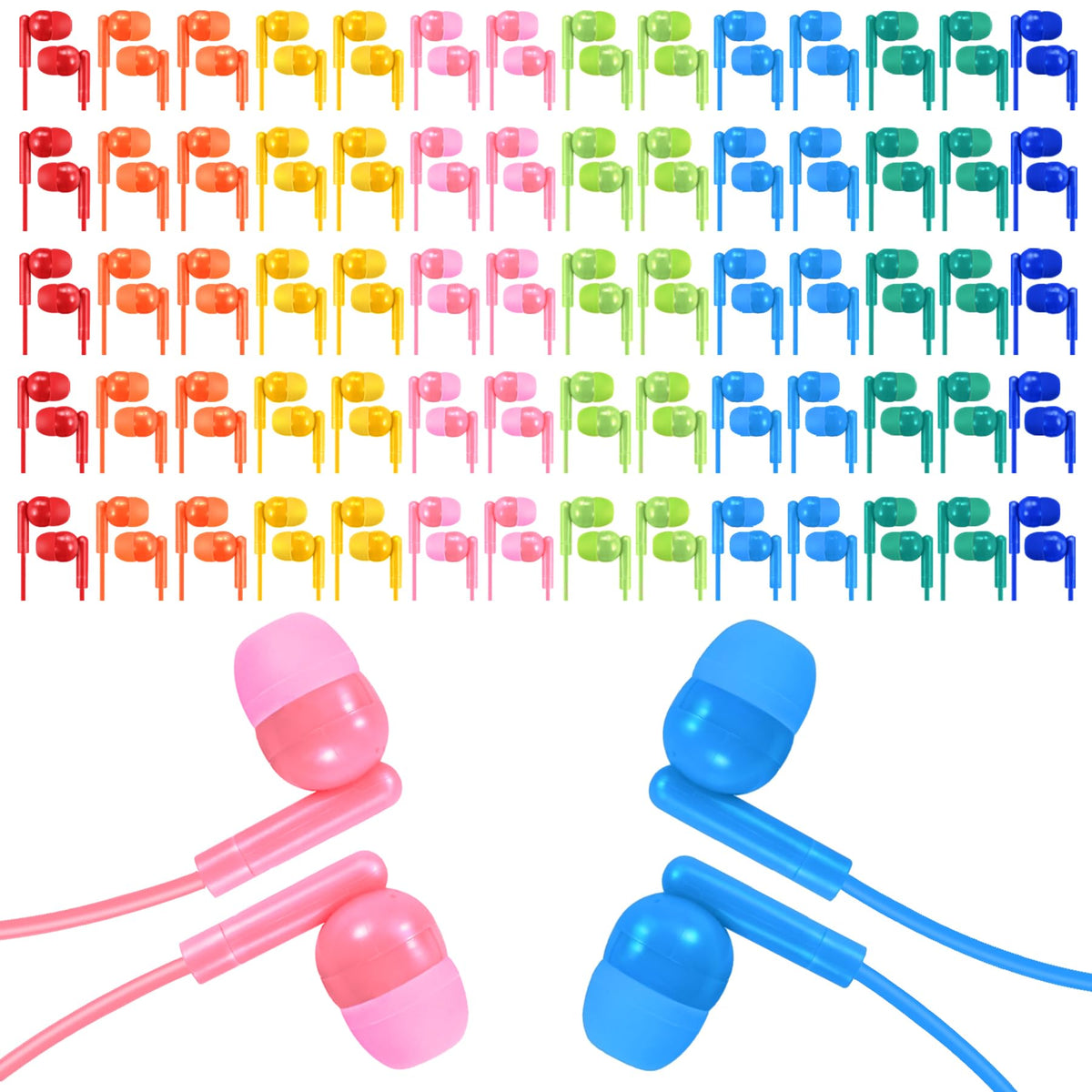 XOSDA 150-pack classroom earbuds packaging for quick setup in classrooms.