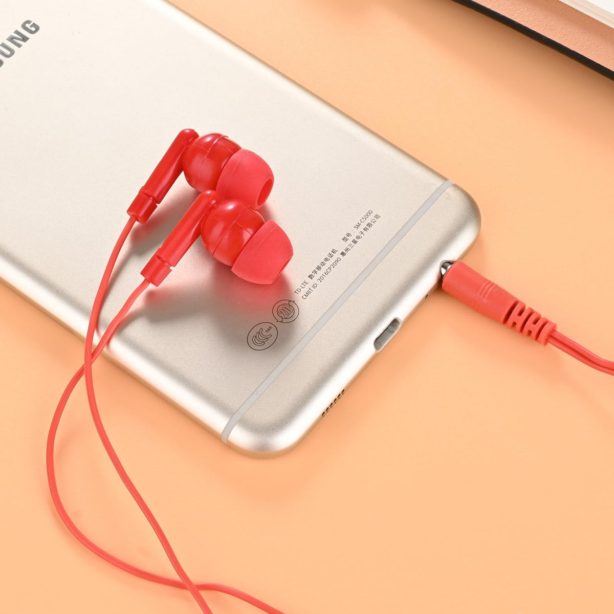 XOSDA 3.5mm jack detail demonstrating universal compatibility with classroom devices