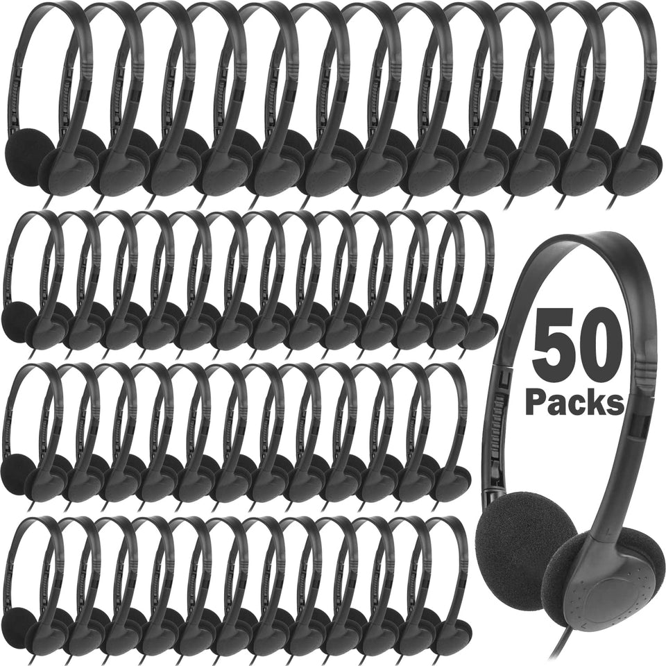 XOSDA bulk classroom headphones front view showing durable build for daily school use