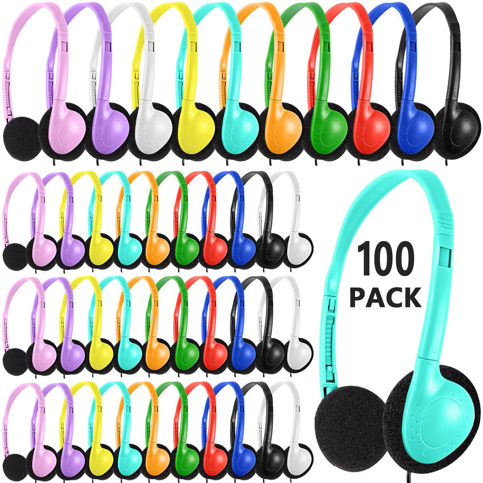 XOSDA bulk headphones colorful pack for classrooms enhances group learning.