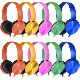 XOSDA classroom headphones 10-pack colorful tones for group activities and learning engagement.
