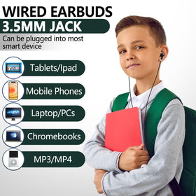 Individually packaged earbuds support quick classroom distribution