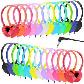 XOSDA front packaging showing 25 headphones and multi-color set benefit