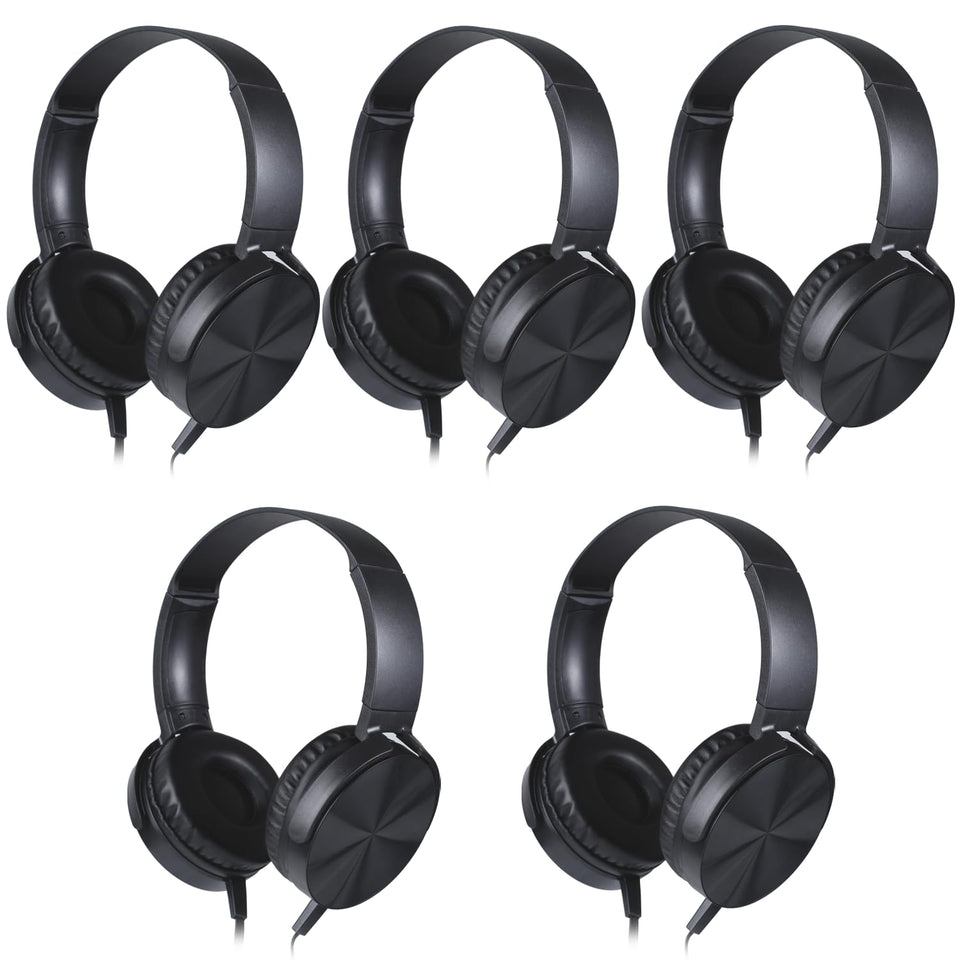 XOSDA LS450 classroom headphones in a 5-pack for bulk school use