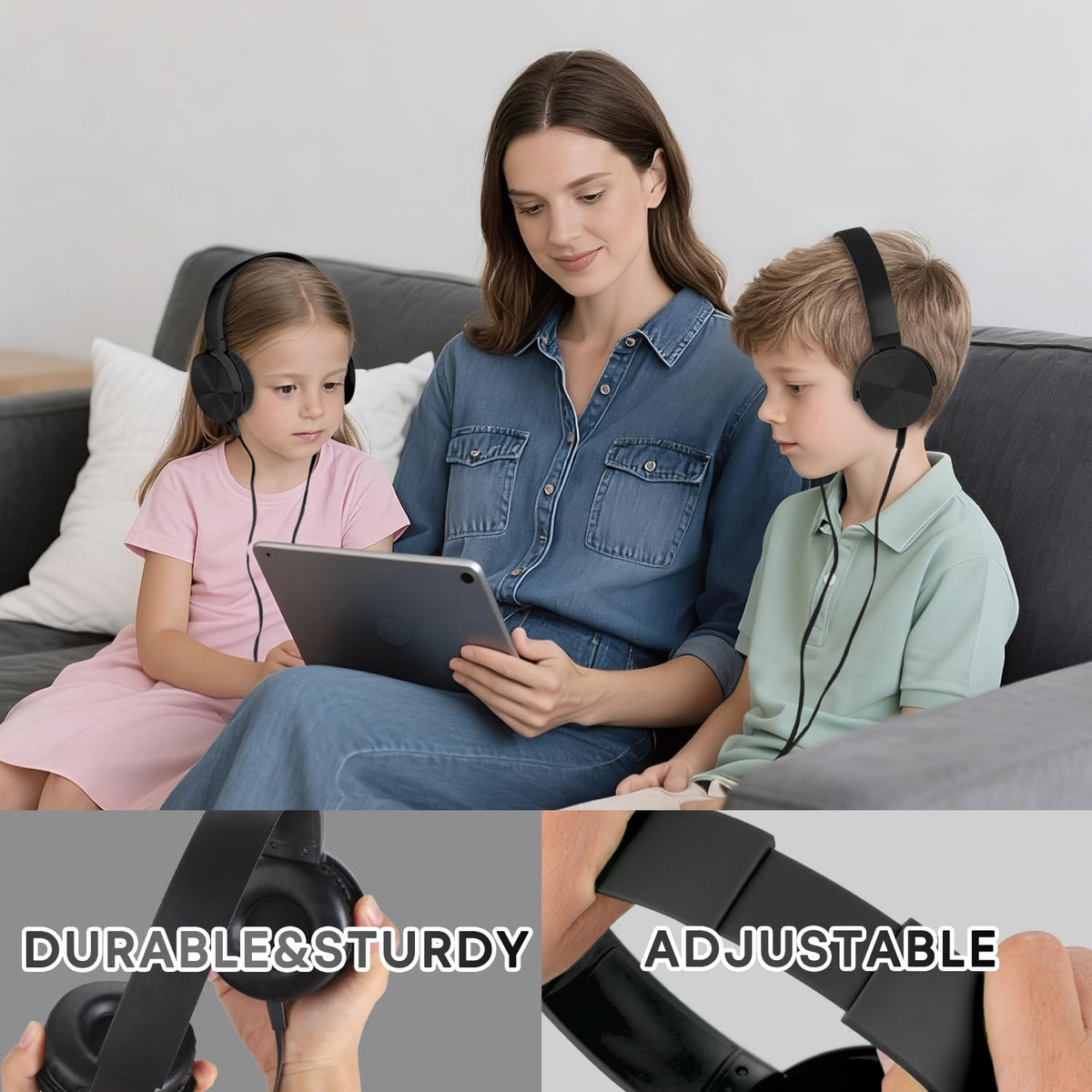 XOSDA LS450 soft ear cushions for prolonged classroom wear.