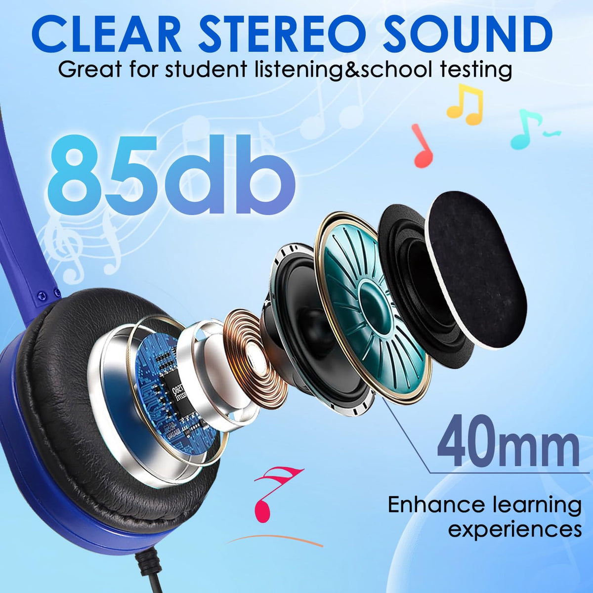 XOSDA headphone held for scale illustrating lightweight, portable design