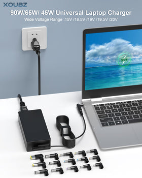 XOUBZ 16-tip connector set supports many laptop brands.