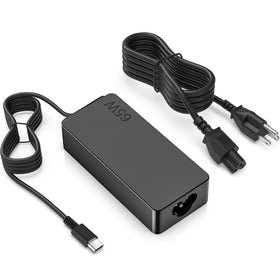 XOUBZ 65W USB-C laptop charger in compact form for quick charging.