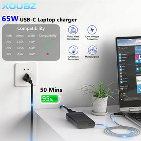 XOUBZ charger travel-ready with sleek profile for easy packing.