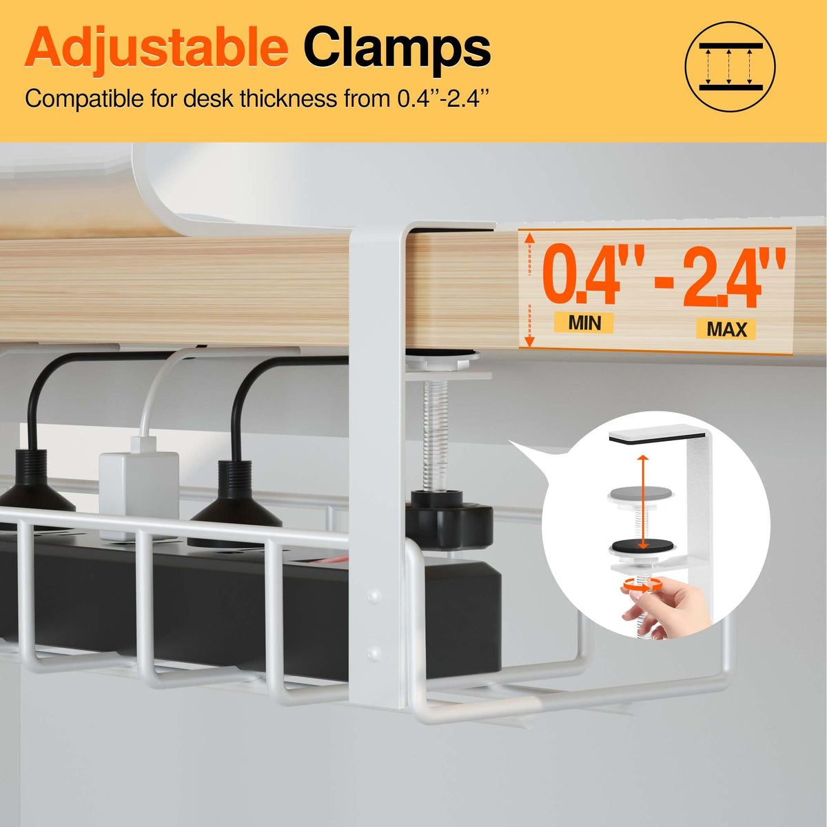 Xpatee kit accessories showing included cable clips and ties for neat routing