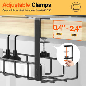 Xpatee desk-organization solution frees space and cleans floors