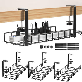 Xpatee front view of three assembled trays showing full length and organization benefit
