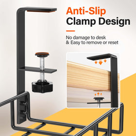 Xpatee hollow curved-design tray keeps cords concealed and feet clear