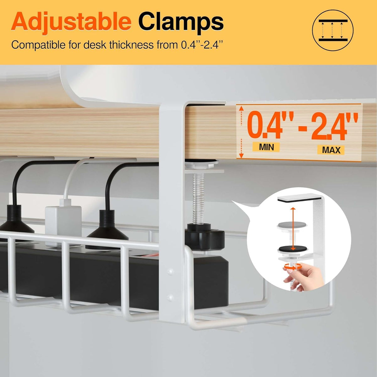 Xpatee lifestyle desk setup displaying tidy cables and improved aesthetics
