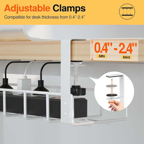 Xpatee lifestyle desk setup displaying tidy cables and improved aesthetics