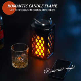 Xpoovv close-up of 96-LED flame effect, realistic atmosphere enhancer