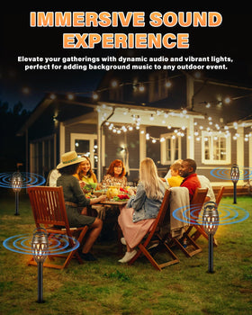 Xpoovv patio lantern style speaker doubles as decorative lighting