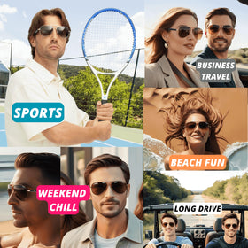 XR Loud glasses worn while running in daylight showing polarized glare reduction and audio use