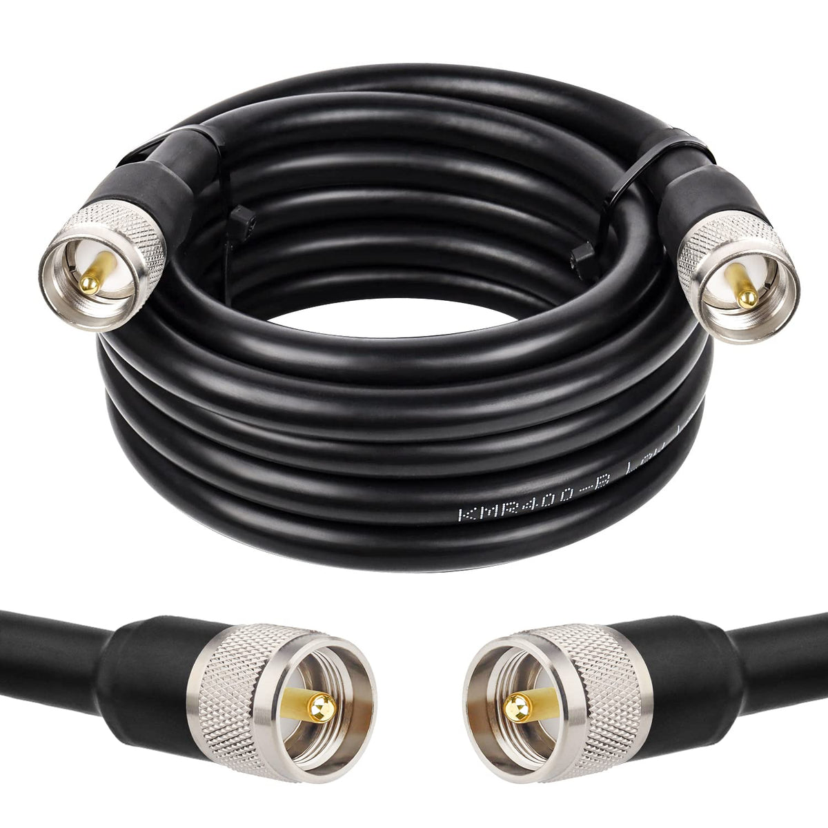 XRDS-RF 12ft KMR400 coax cable highlights low-loss path for ham radio signals