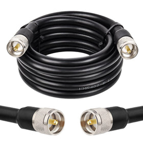 XRDS-RF 12ft KMR400 coax cable highlights low-loss path for ham radio signals