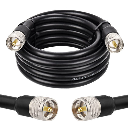 XRDS-RF 12ft KMR400 coax cable highlights low-loss path for ham radio signals