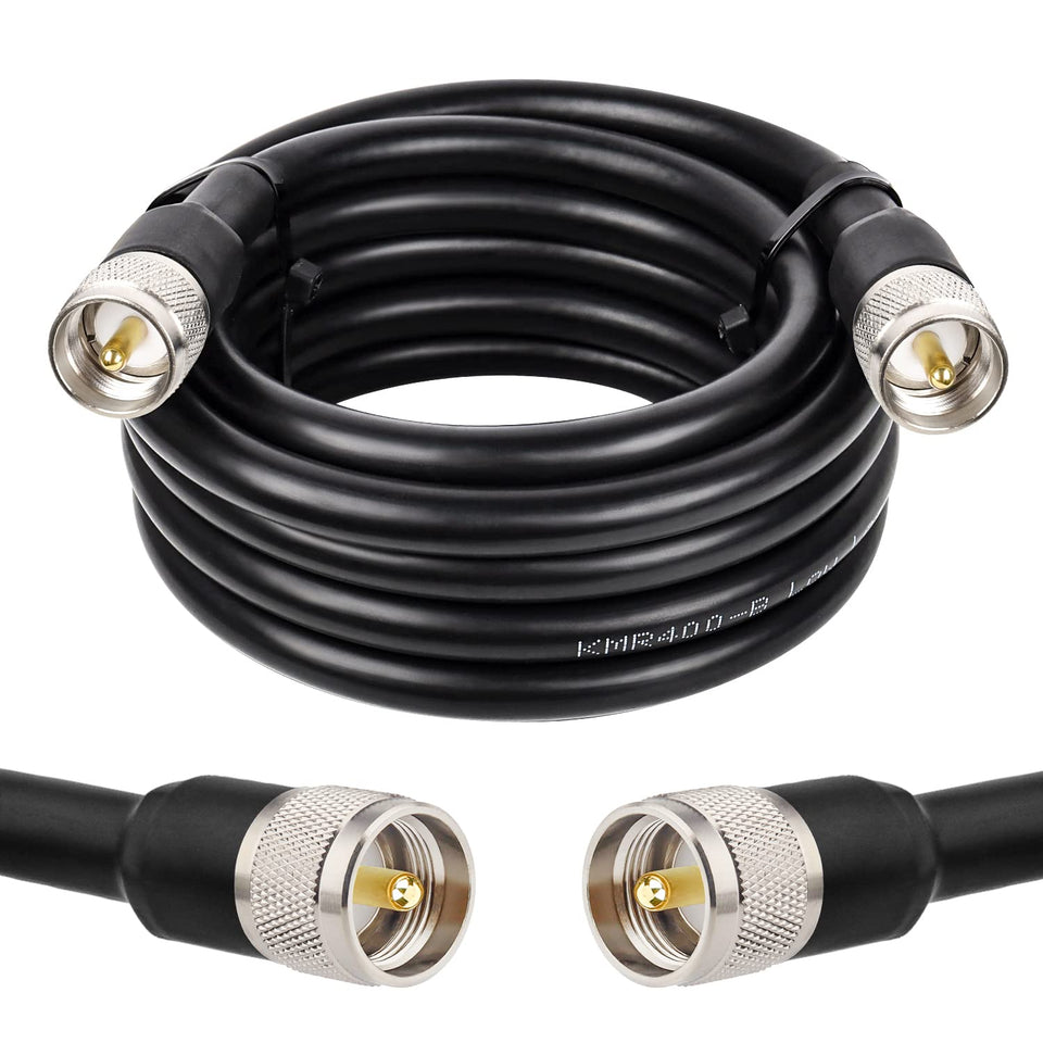 XRDS-RF 12ft KMR400 coax cable highlights low-loss path for ham radio signals