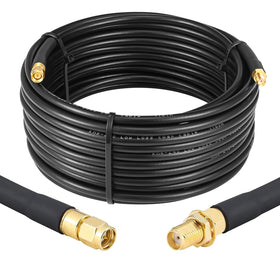 XRDS-RF 35ft SMA cable connecting SMA male to SMA female for extended SDR use.