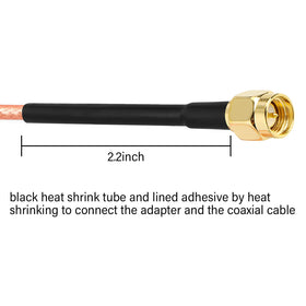 XRDS-RF 6ft SMA cable installed behind a router.