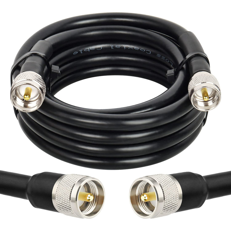 XRDS-RF 9ft KMR400 coax cable with low-loss signal for ham radio setups
