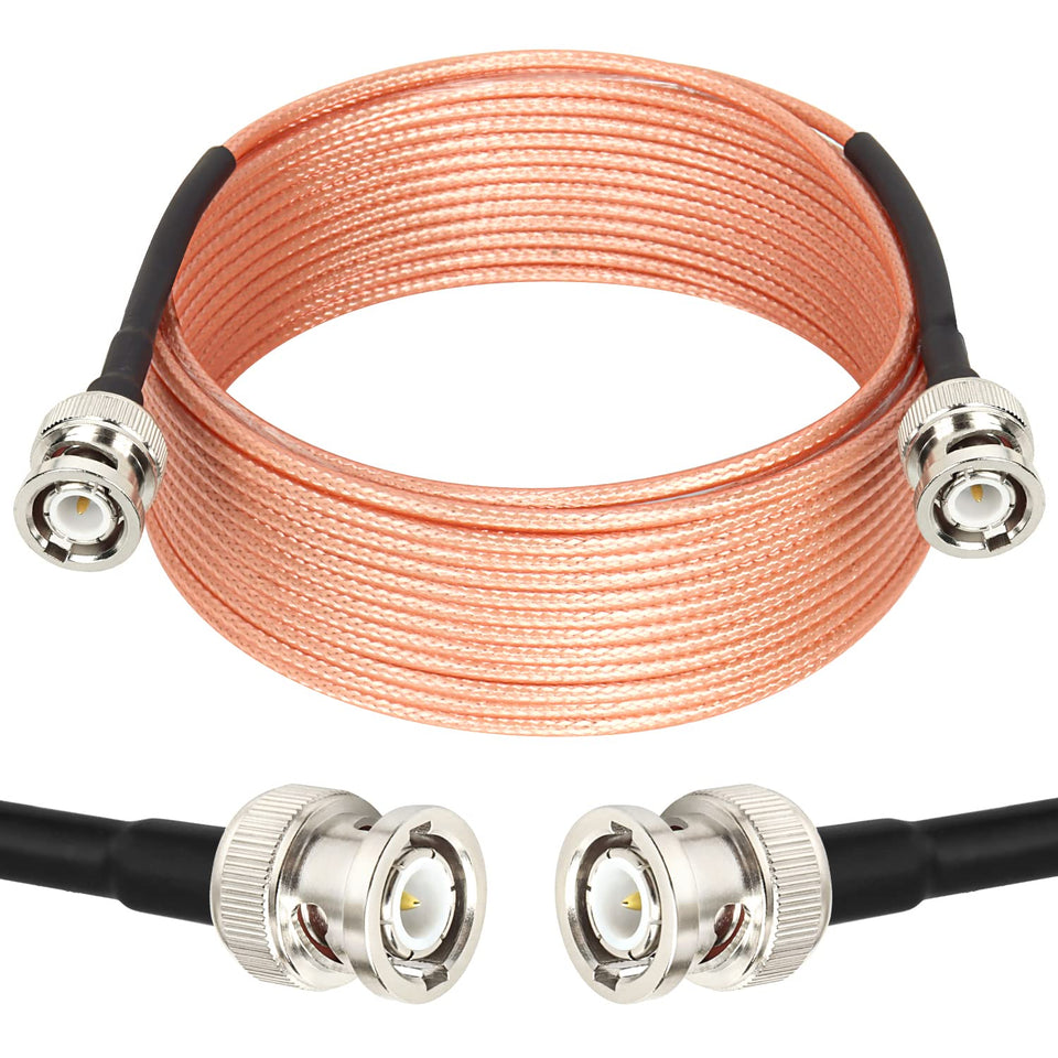 XRDS-RF BNC cable 25ft showing sturdy construction for flexible RF connections.