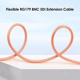 XRDS -RF cable coax jacket detail showing thin flexible RG179 and easy routing benefit