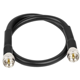 XRDS-RF front view of 2ft KMR400 cable showing connector, highlighting durability