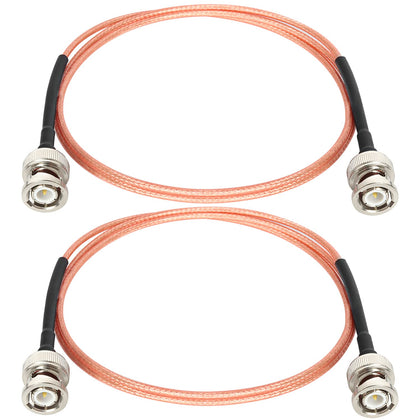 XRDS -RF front packaging showing two 3ft BNC cables and connectors, clear product ID and benefit