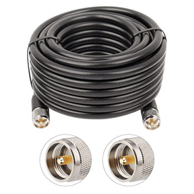 XRDS -RF PL-259 front connector showing rugged nickel plating and secure fit