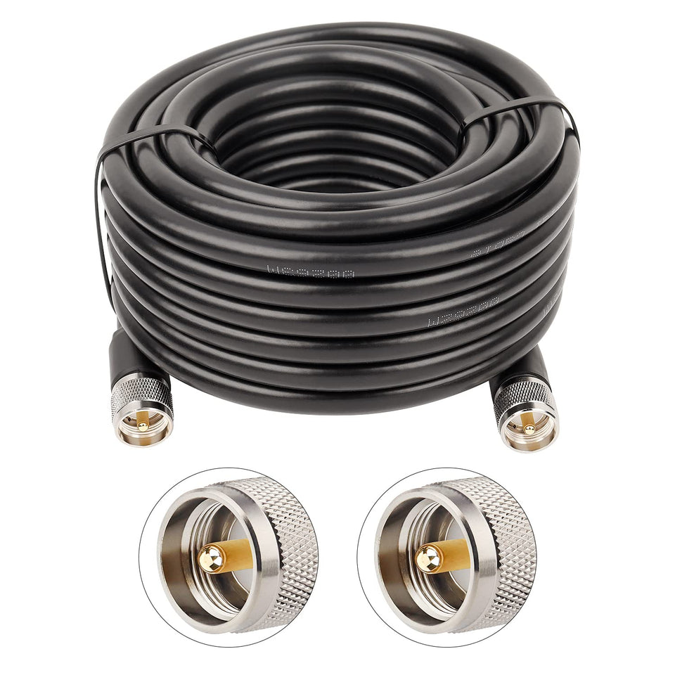 XRDS -RF PL-259 front connector showing rugged nickel plating and secure fit