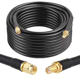 XRDS -RF front view of 40ft SMA extension showcasing length and connectors for flexible placement