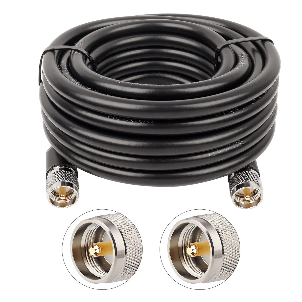 XRDS-RF KMR400 25ft coaxial cable showing low-loss performance for marine and HAM setups.