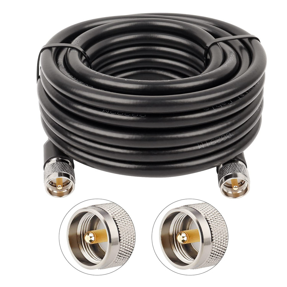 XRDS-RF KMR400 25ft coaxial cable showing low-loss performance for marine and HAM setups.