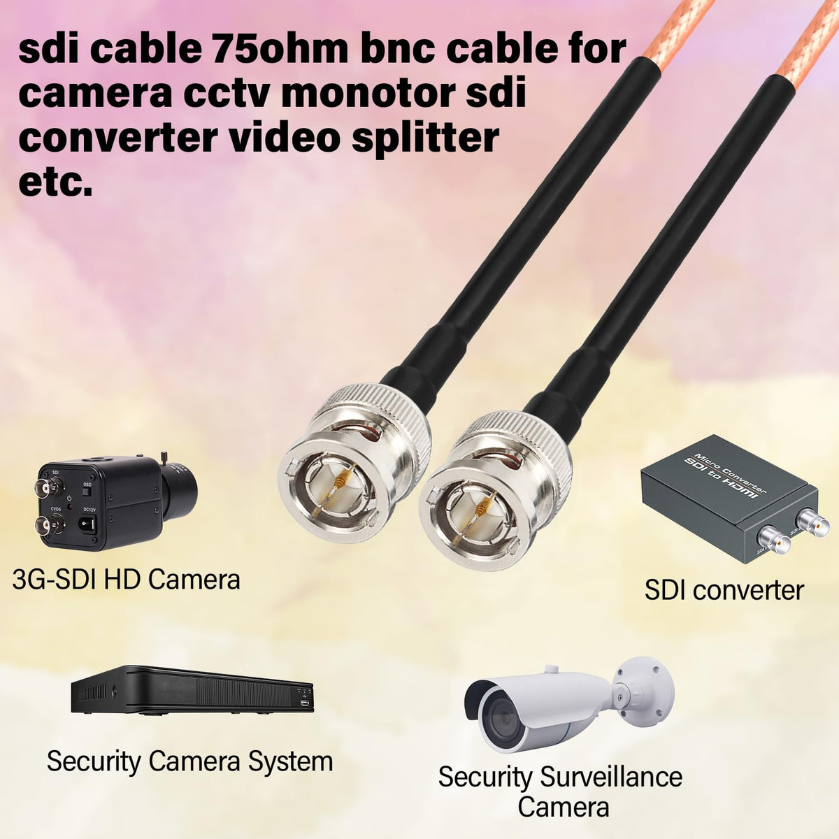 XRDS -RF cable held next to hand showing 50ft scale and lightweight handling advantage